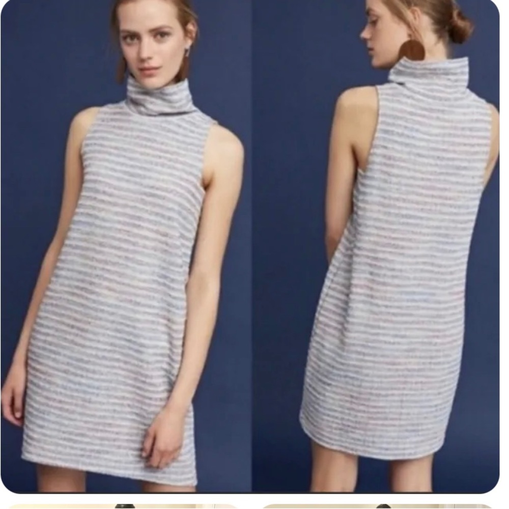 Anthropologie Akemi + Kin nubby sleeveless turtleneck dress.